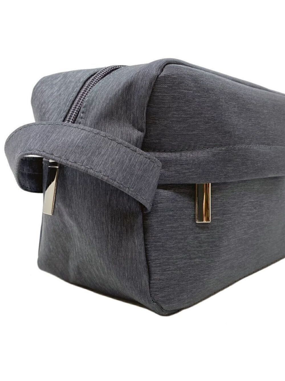 Dark Grey Men's Dopp kit